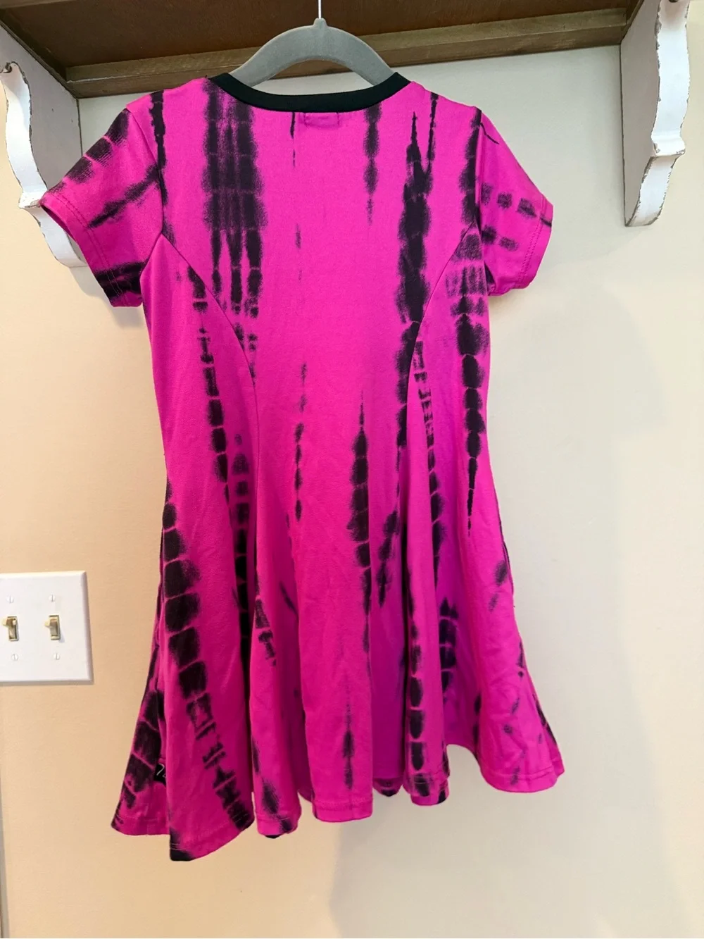 Kids Tie-Dye Pink Short Sleeve Dress